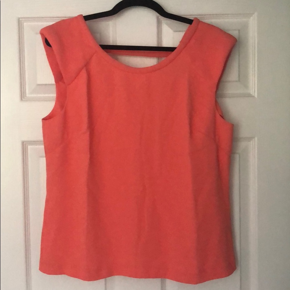 Vivienne Tam Salmon Cap Sleeve Blouse SIZE LARGE
